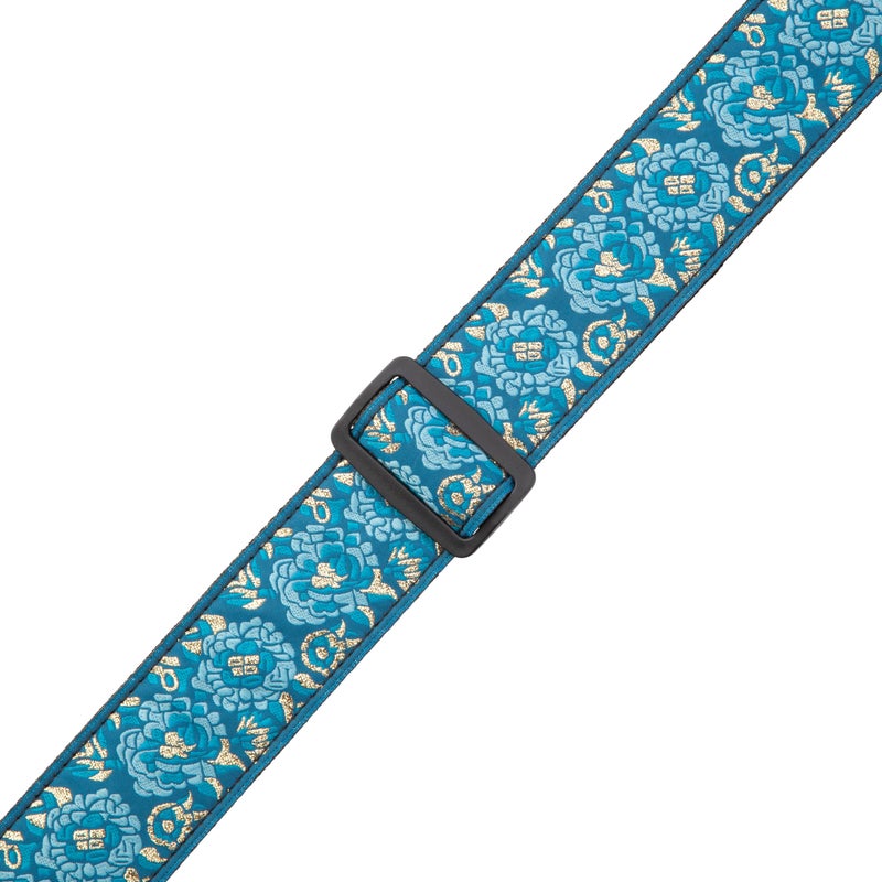 Levy's Leathers Asian Print Jacquard Guitar Strap,Blue - Image 4